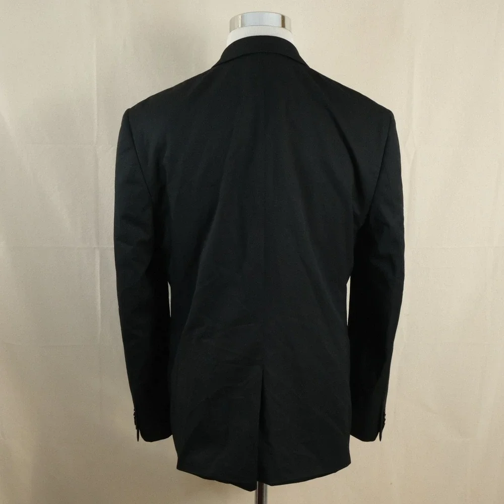 Express 40R Photographer Sport Coat Wool Blend Black Two Button Lined Vented
